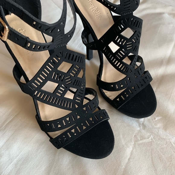 Charlotte Russe Shoes - Black Strappy Heels Charlotte Russe Shoes - Black Strappy Heels